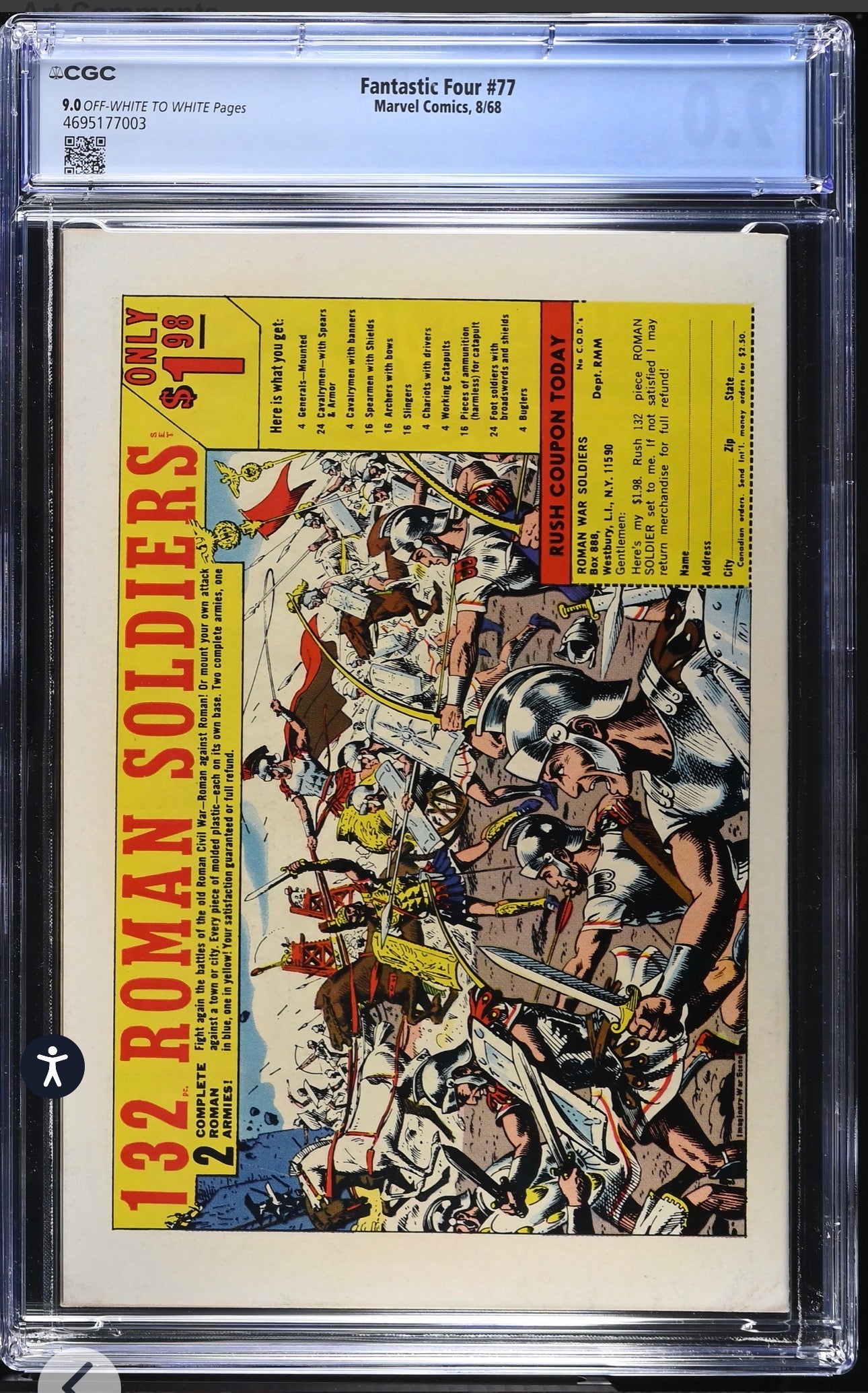 Fantastic Four #77 CGC 9.0 (Marvel, 1968)  Jack Kirby & Joe Sinnott cover
