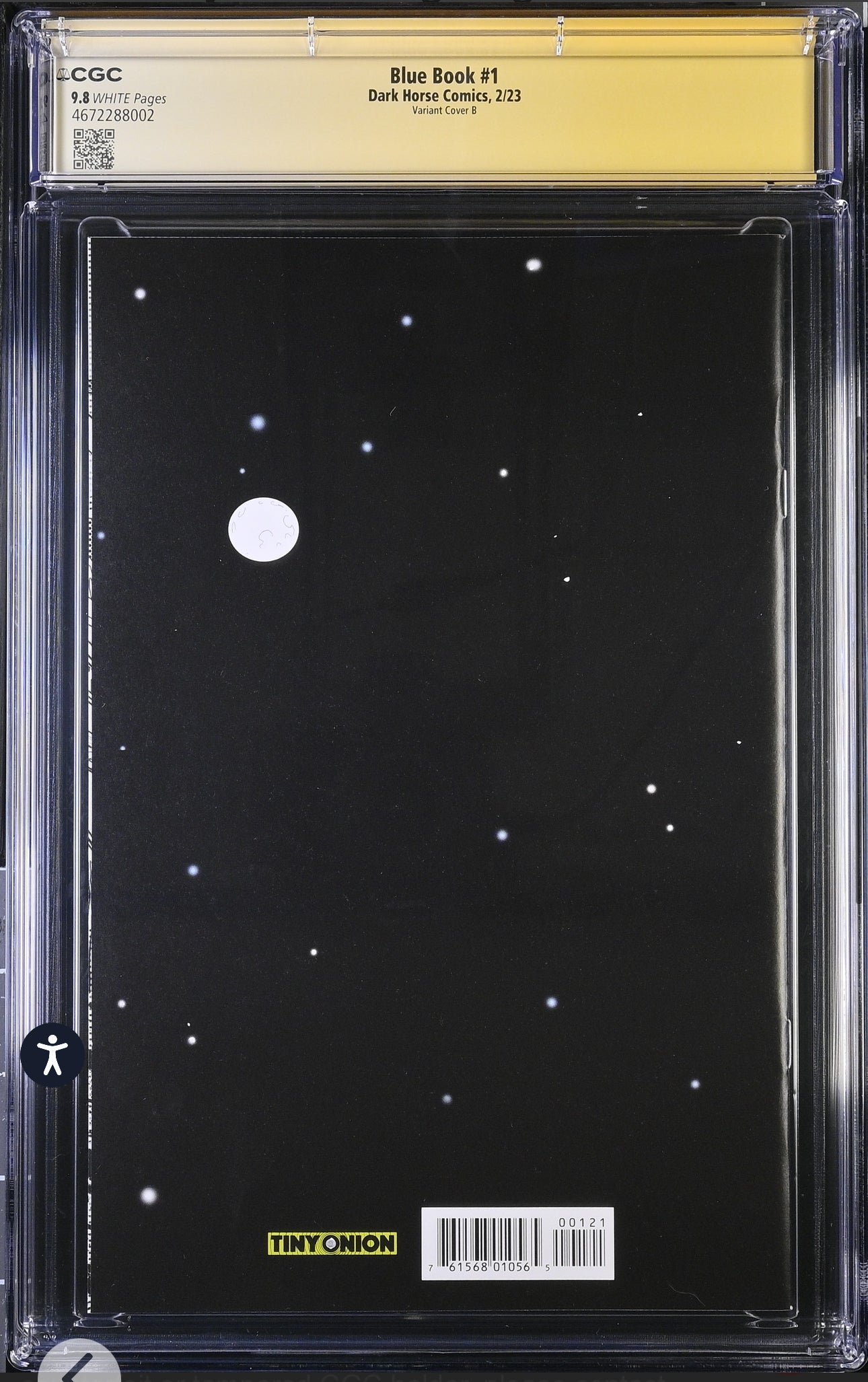 Blue Book #1 CGC SS 9.8 (Dark Horse m, 2023) Variant B signed by James Tynion