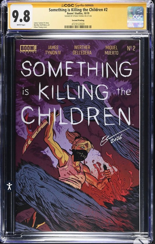 Something Is Killing The Children #2 CGC SS 9.8 (BOOM! Studios, 2019, 2nd Printing) Signed By Ethan Young (Copy)