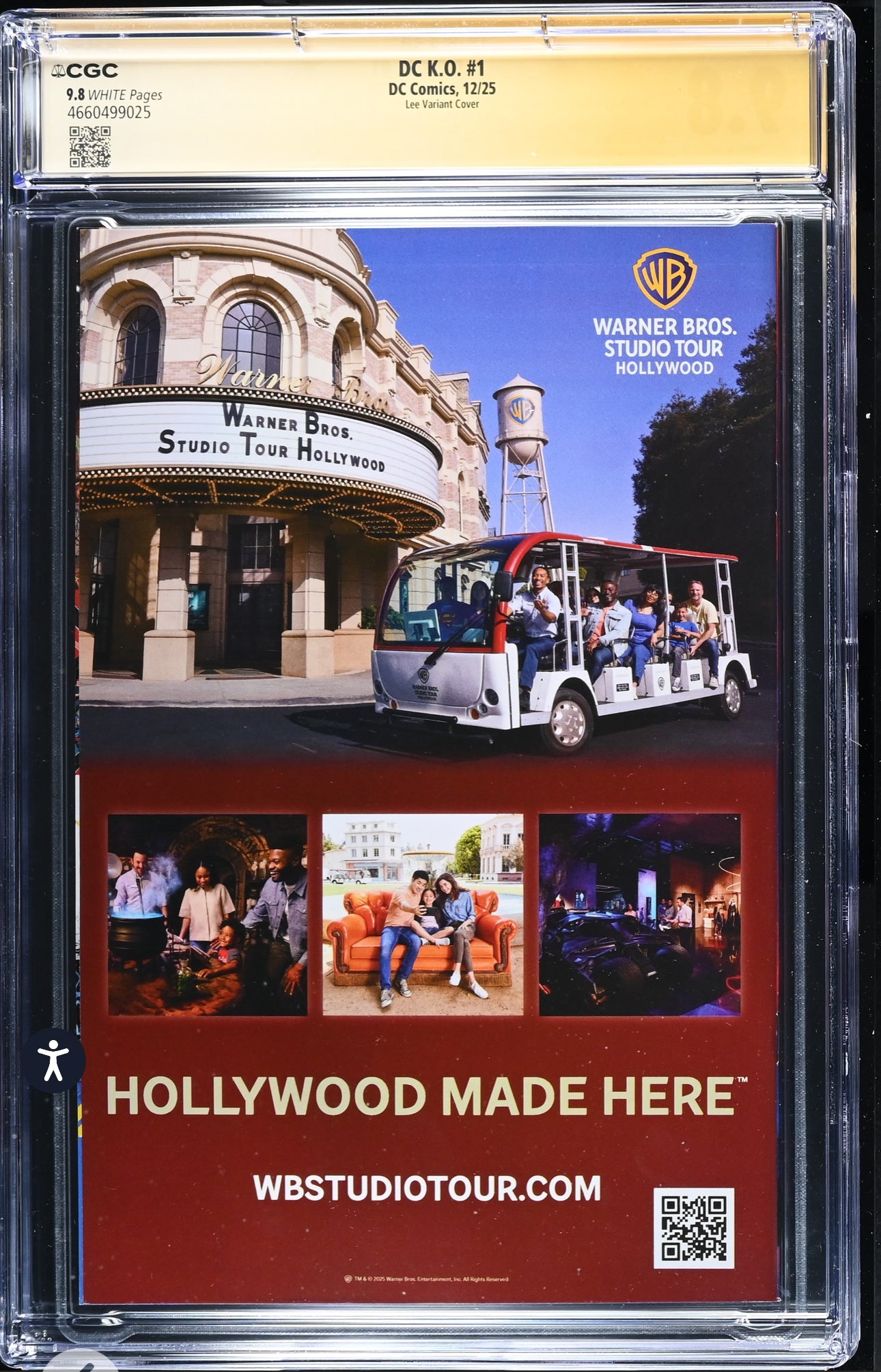 DC K.O. #1 CGC SS 9.8 (DC, 2025) Signed by Jim Lee, Joshua Williamson, Scott Snyder, Javier Fernandez, Alex Sinclair