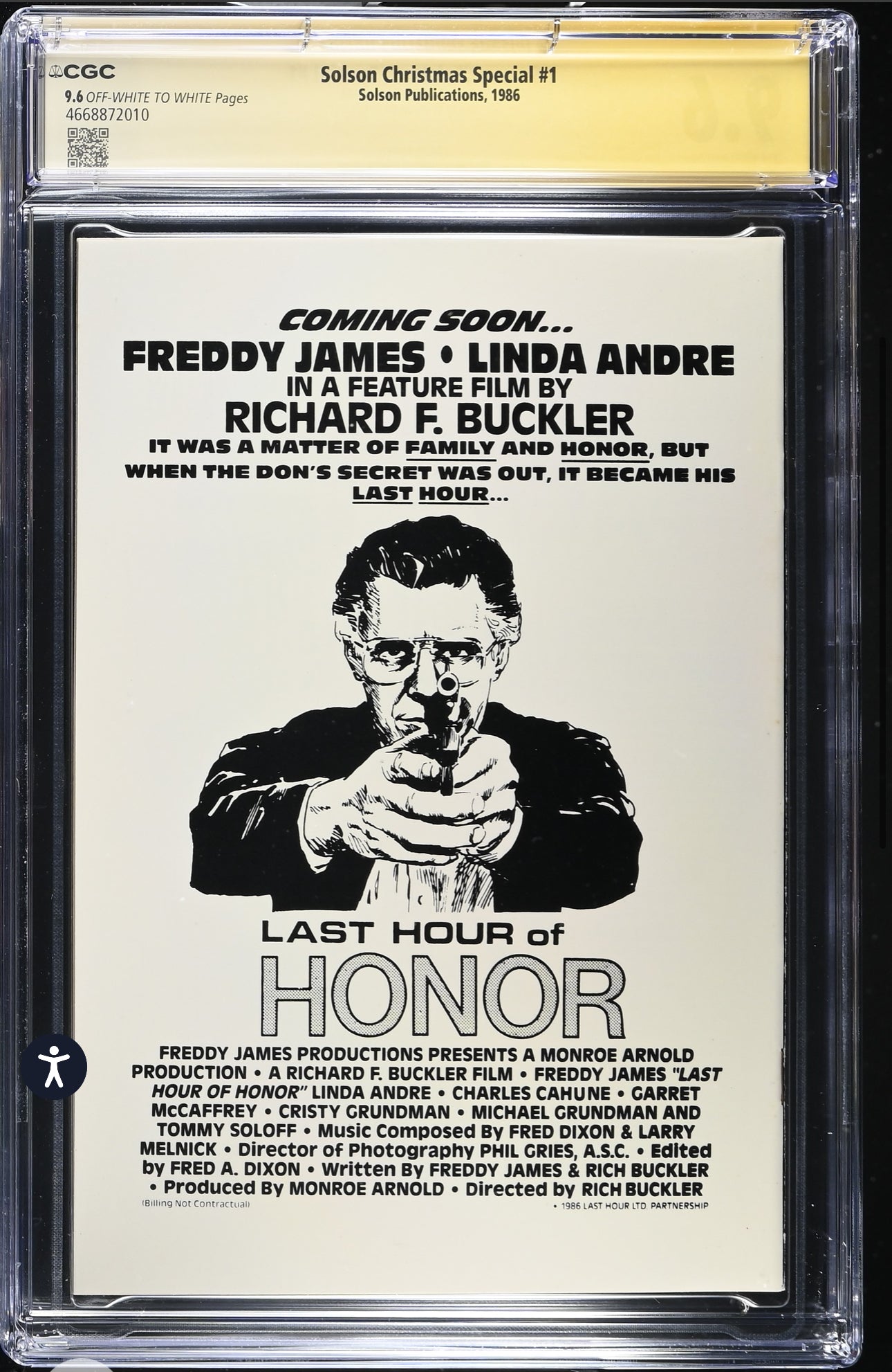 Solson Christmas Special #1 CGC SS 9.6 (Samurai Santa, 1st Published Jim Lee Art) SIGNED BY JIM LEE