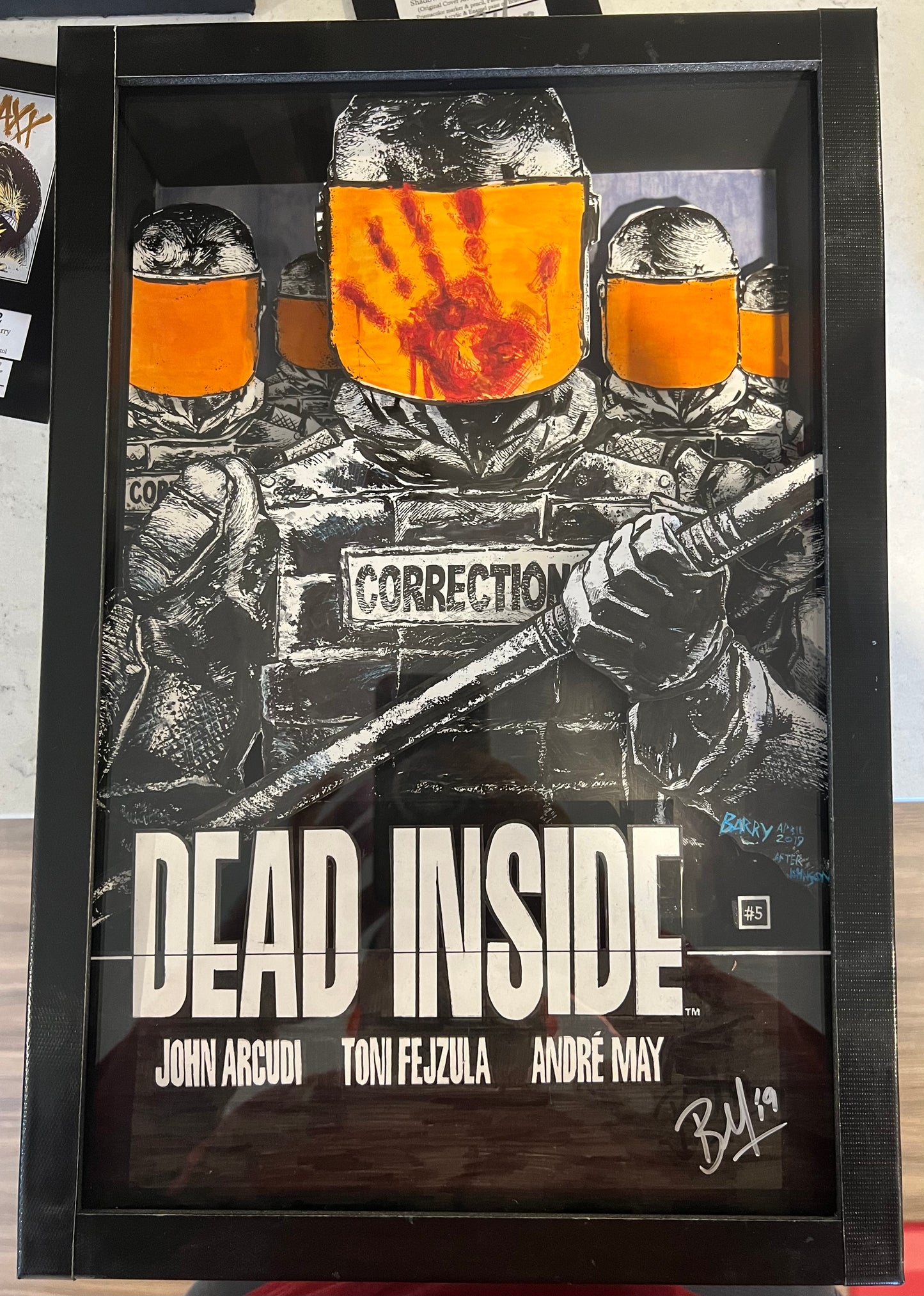 Dead Inside Shadowbox by Barry (A One of a Kind Shadowbox Art)