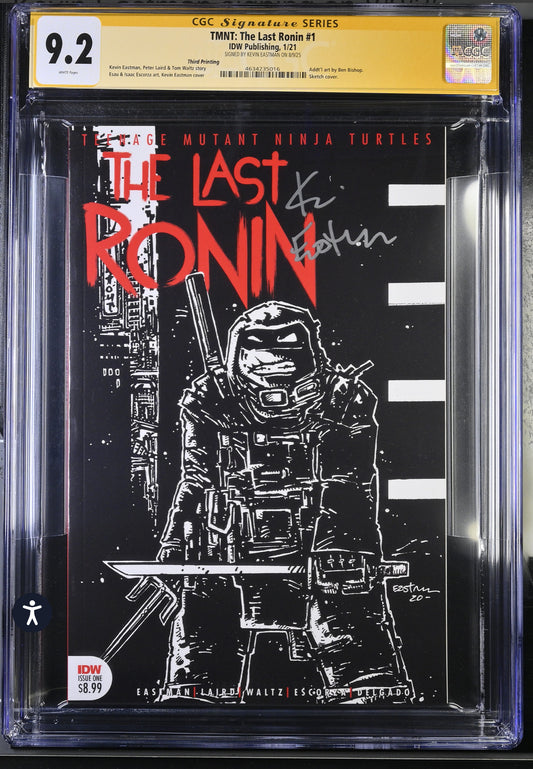 Teenage Mutant Ninja Turtles: The Last Ronin 3rd Printing CGC SS 9.2 (2021, IDW) Signed by Kevin Eastman