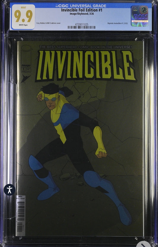 Invincible Foil Edition #1 CGC 9.9 (Image/Skybound, 2026) Rare