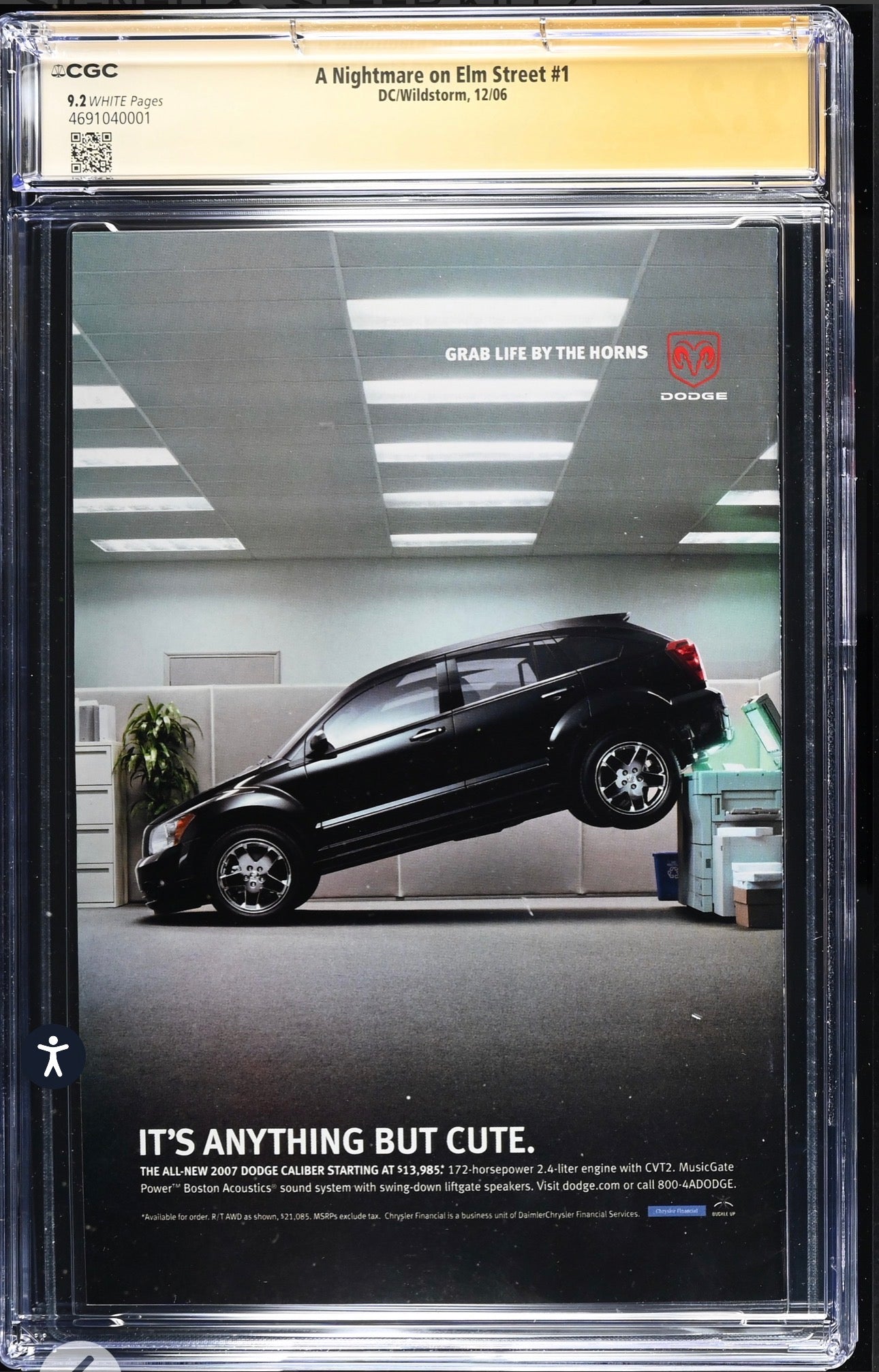 A Nightmare on Elm Street #1 CGC SS 9.2 signed By Robert Englund Freddy Krueger