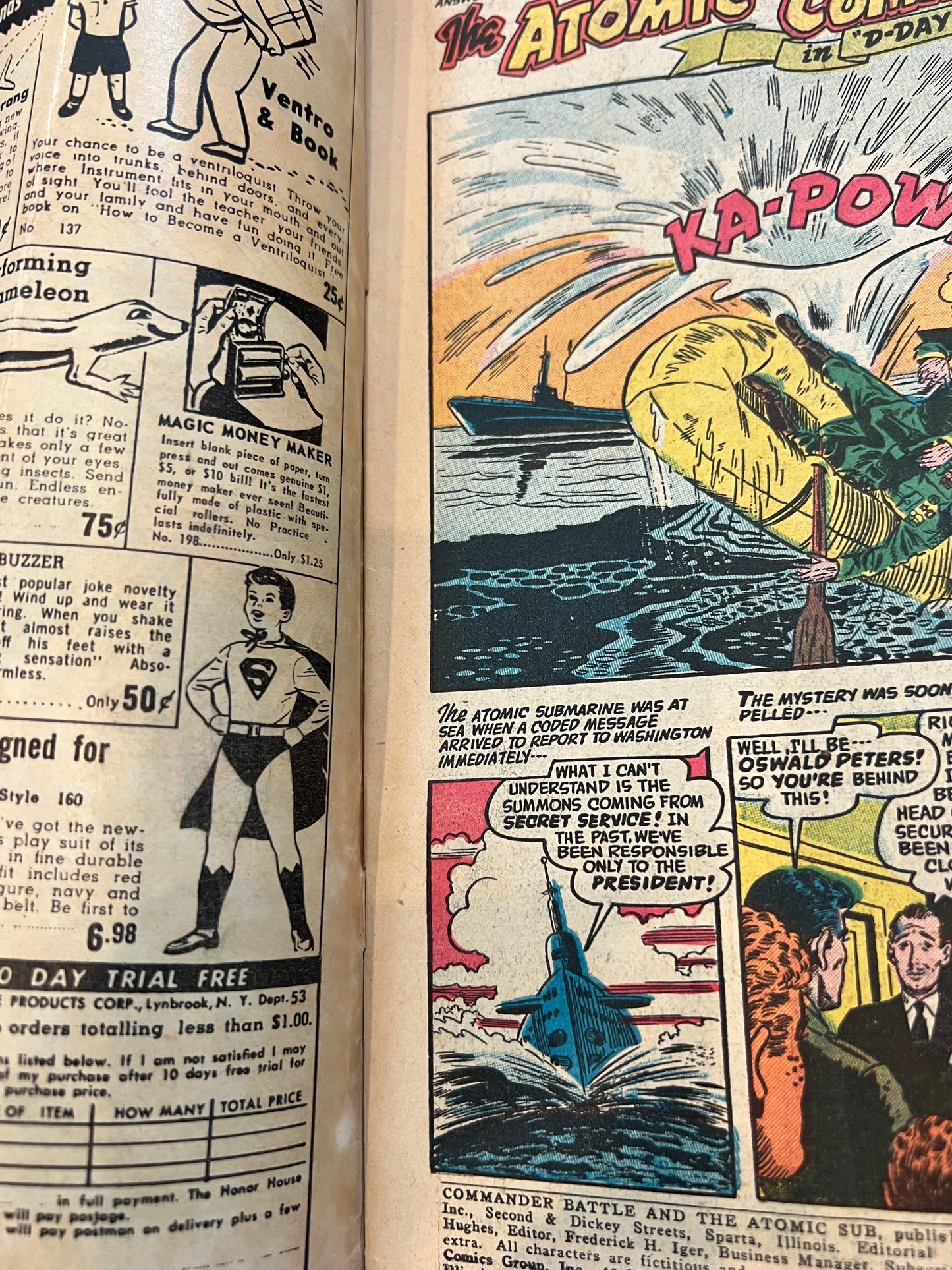 Commander Battle and the Atomic Sub #7 (1955 American Comics Group)