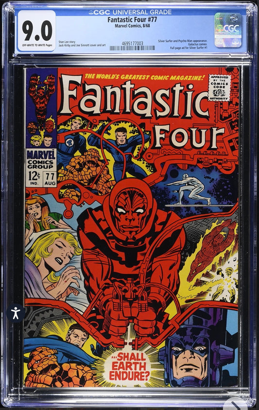 Fantastic Four #77 CGC 9.0 (Marvel, 1968)  Jack Kirby & Joe Sinnott cover