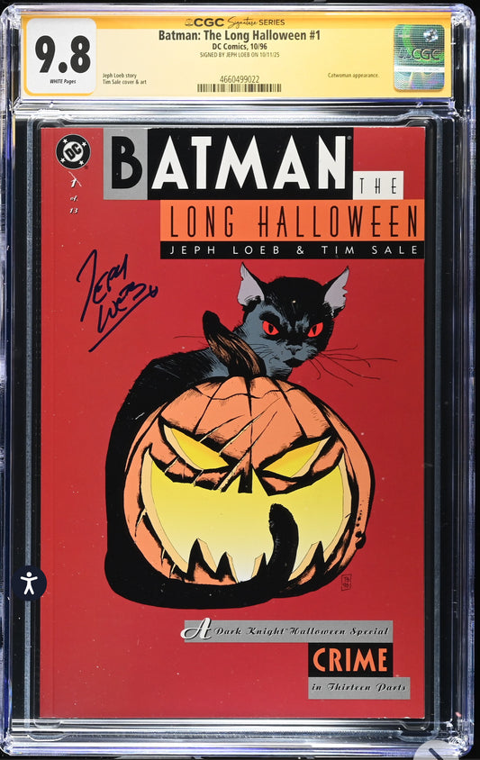 Batman: The Long Halloween #1 CGC SS 9.8 (DC, 1996) Signed By Jeph Loeb