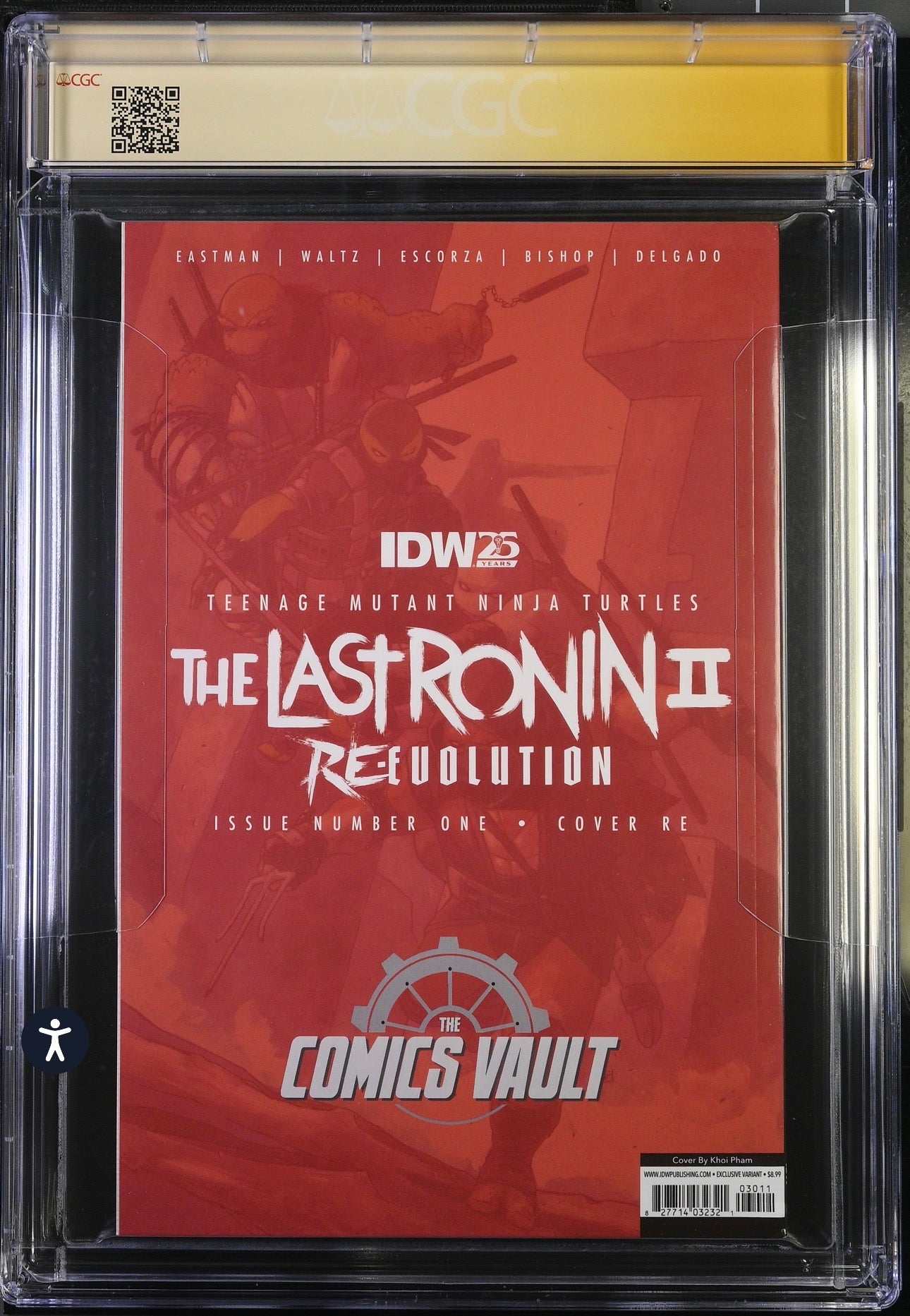 TMNT The Last Ronin II Re-Evolution #1 CGC SS 9.0 Signed By Khoi Pham Comics Vault Virgin Variant