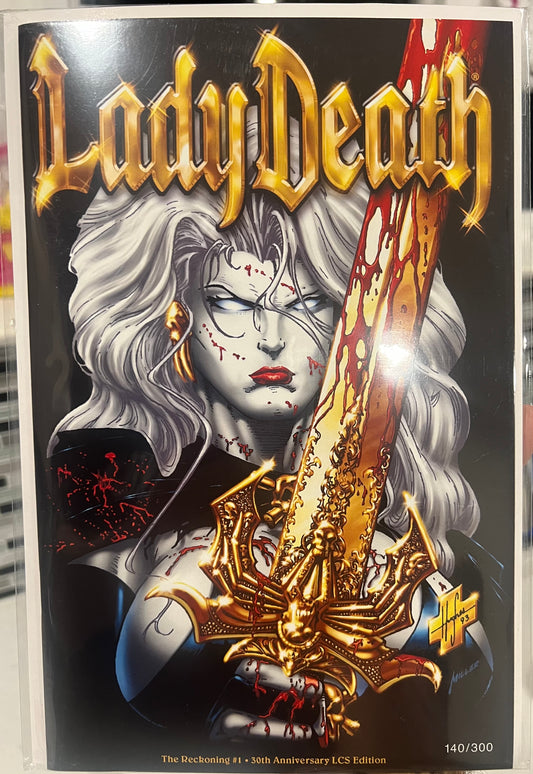 Lady Death The Reckoning #1 30th Anniv Lcs Edition (Mature) W/COA 140/300