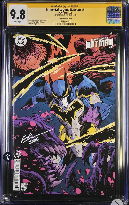 Immortal Legend Batman #5 CGC SS 9.8 (DC, 2026) Signed By Ethan Young (Variant)