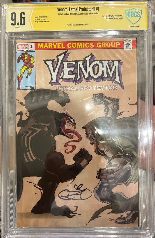 Venom: Lethal Protector II #1 CBCS 9.8 Verified Signature from Chrissie Zullo (Megacon Variant)