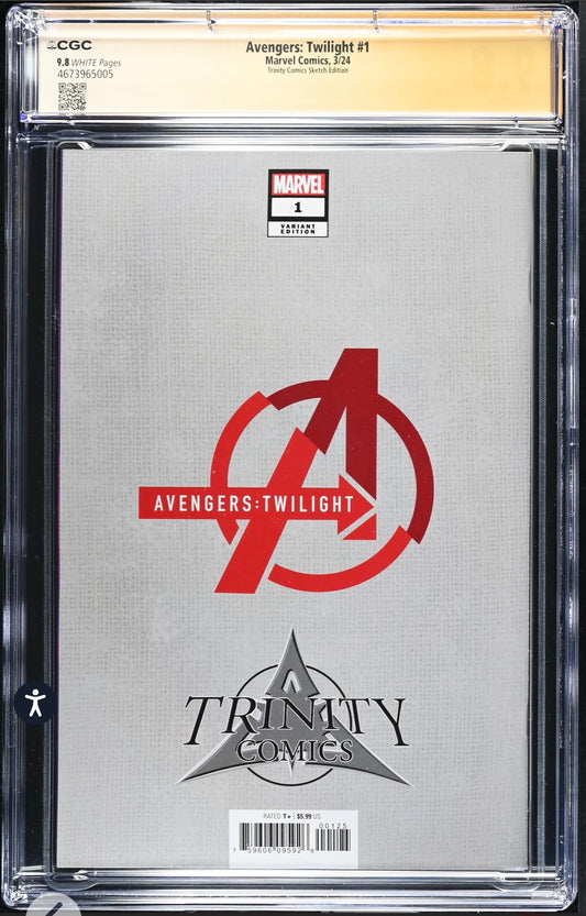 Avengers: Twilight #1 CGC SS 9.8 (Marvel, 2024) Sketch Virgin Variant Signed By Peach Momoko