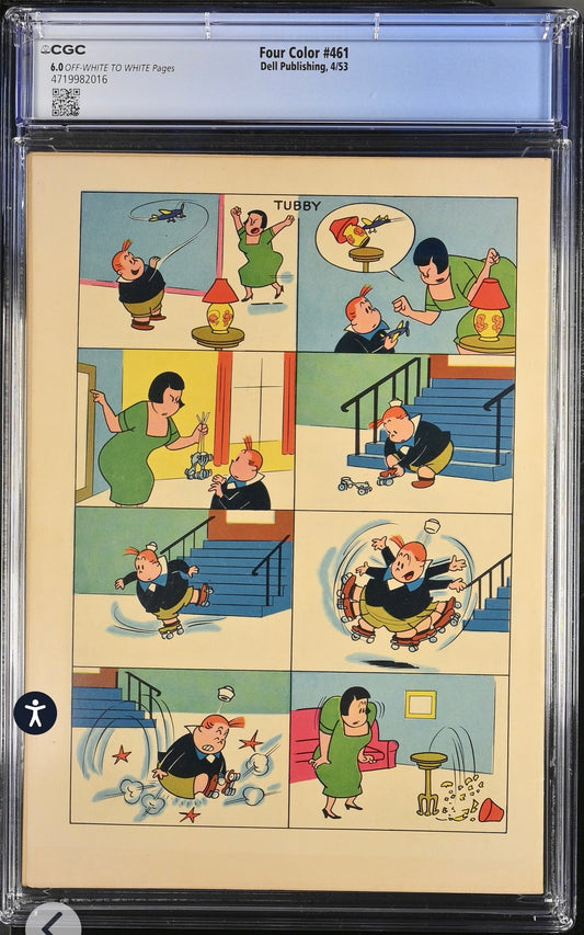 Four Color #461 CGC 6.0 (Dell, 1953) Golden Age Marge’s Tubby