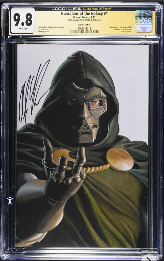 Guardians of the Galaxy #1 CGC X JSA 9.8 (Marvel, 2023) Alex Ross Variant signed by Alex Ross