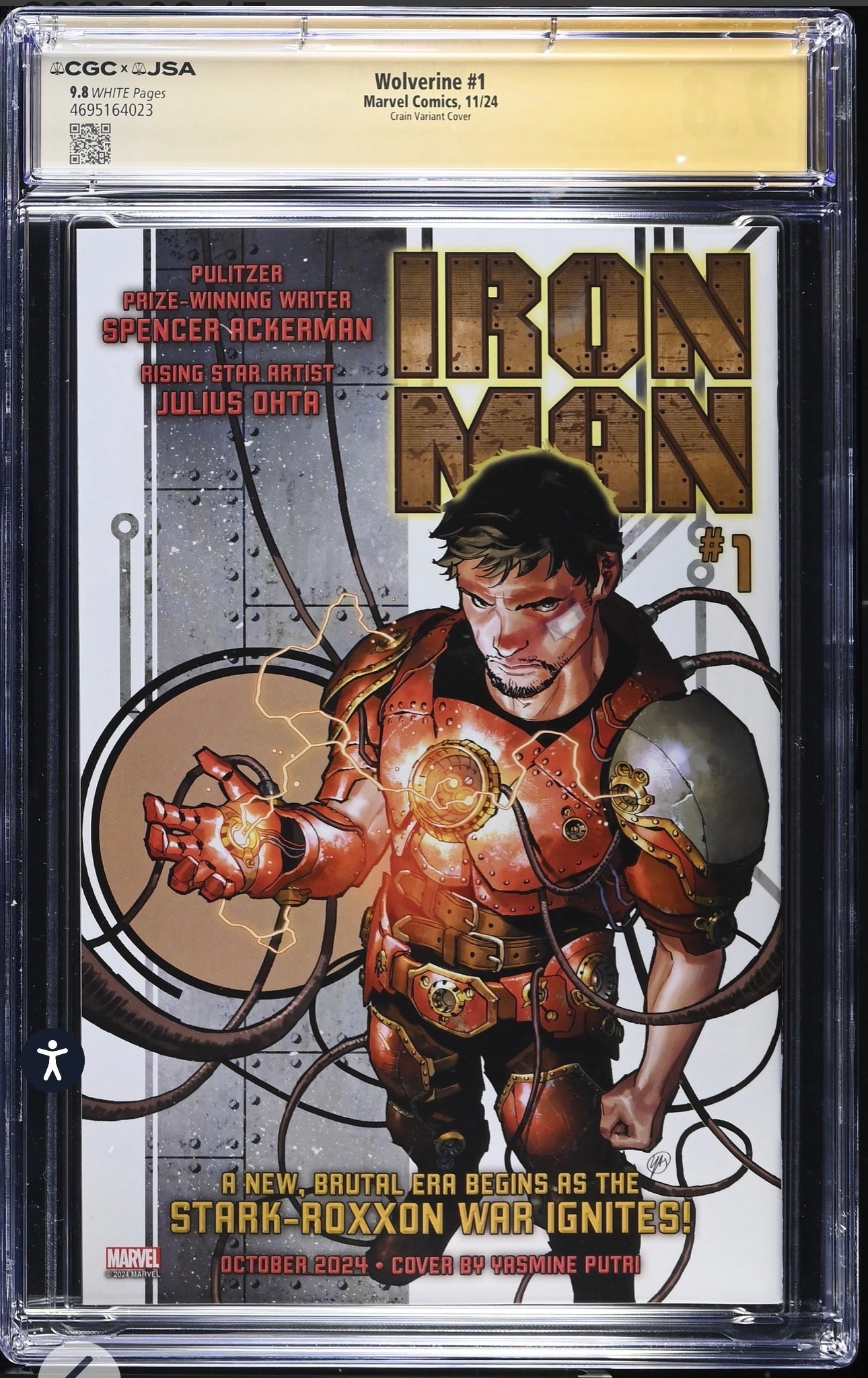 Wolverine #1 CGC X JSA 9.8 (Marvel, 2024) Signed By Clayton Crain