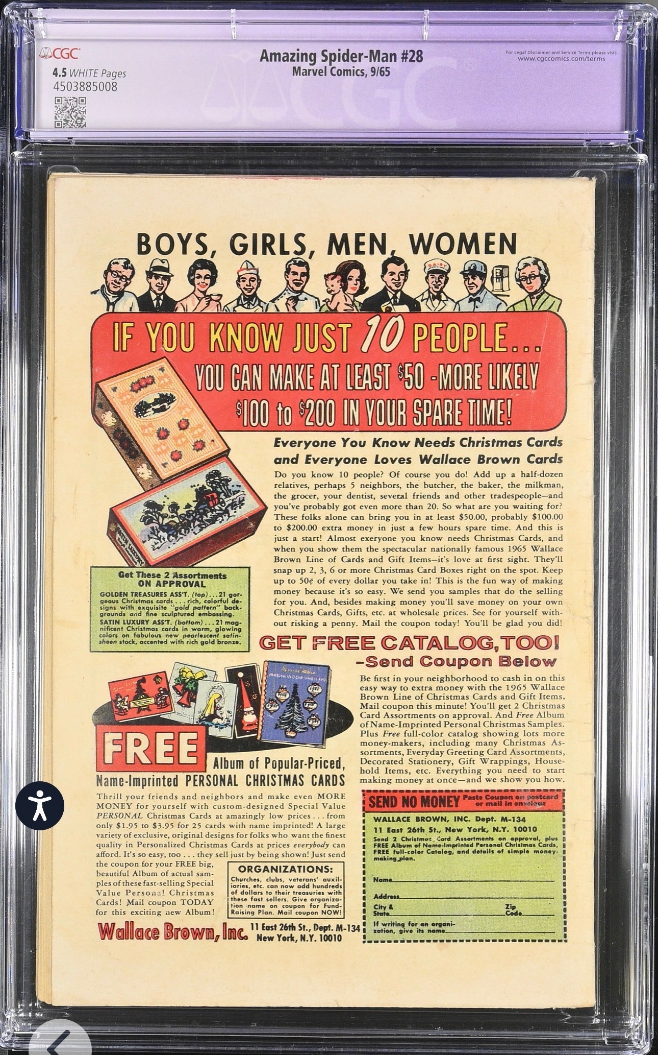 Amazing Spider-Man #28 CGC 4.5 Restored (Marvel, 1965) 1st App Molten Man