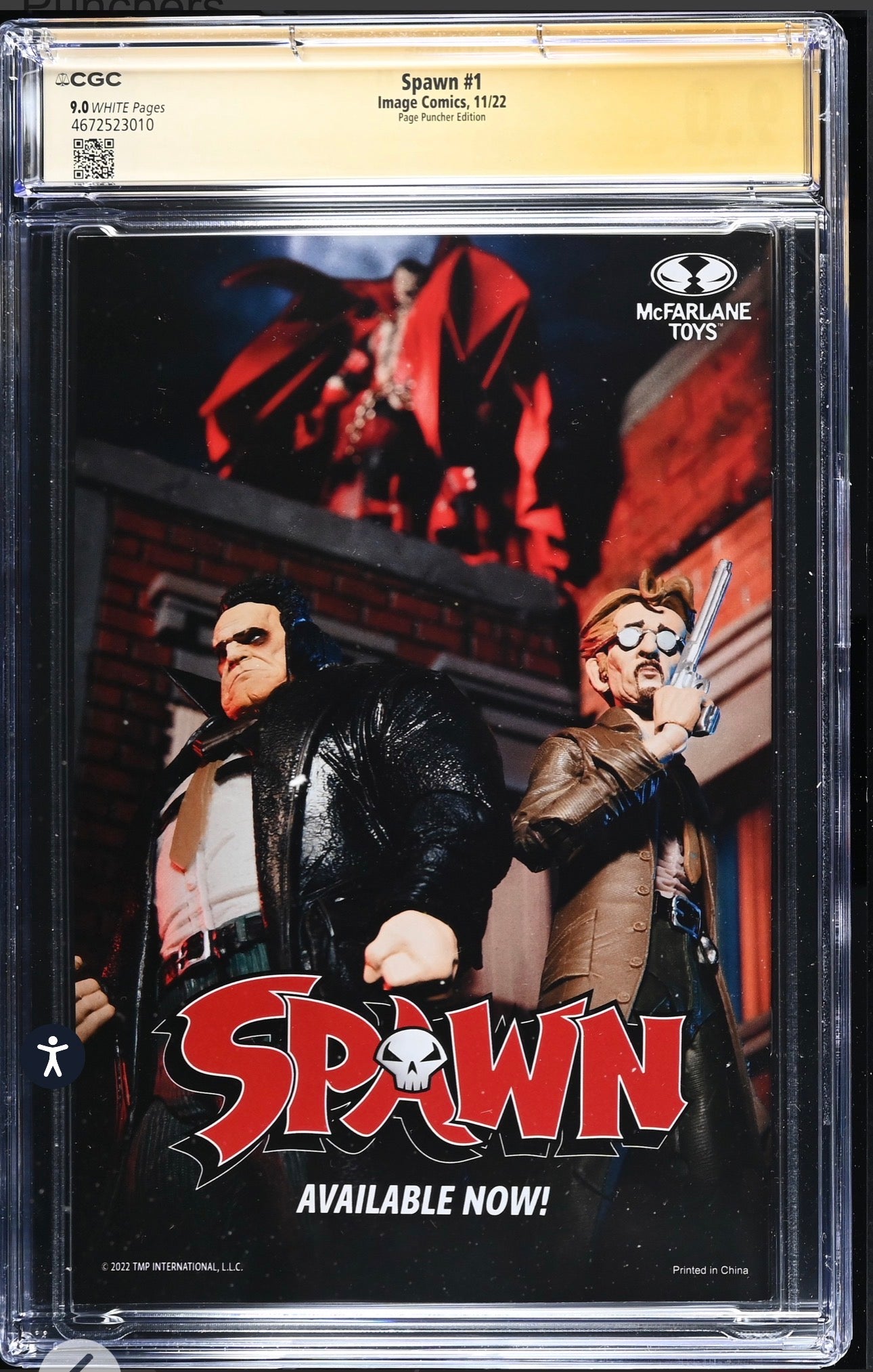 Spawn #1 (Variant) CGC SS 9.0 Signed By Todd McFarlane Page Puncher McFarlane Toys Edition 2022