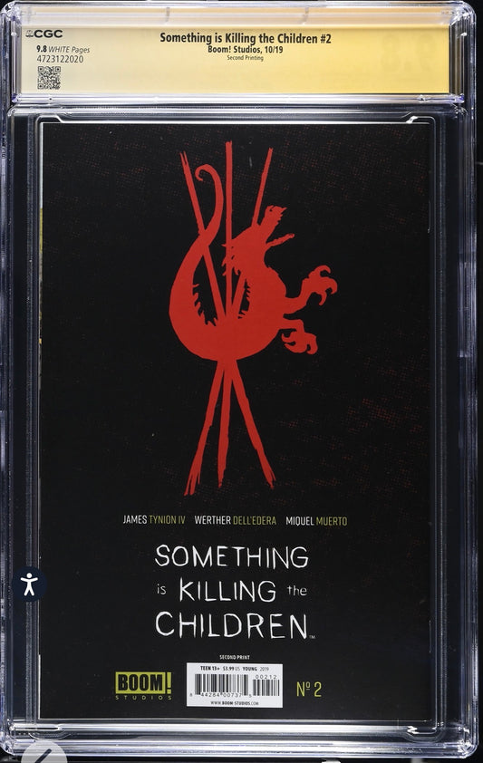 Something Is Killing The Children #2 CGC SS 9.8 (BOOM! Studios, 2019, 2nd Printing) Signed By Ethan Young (Copy)