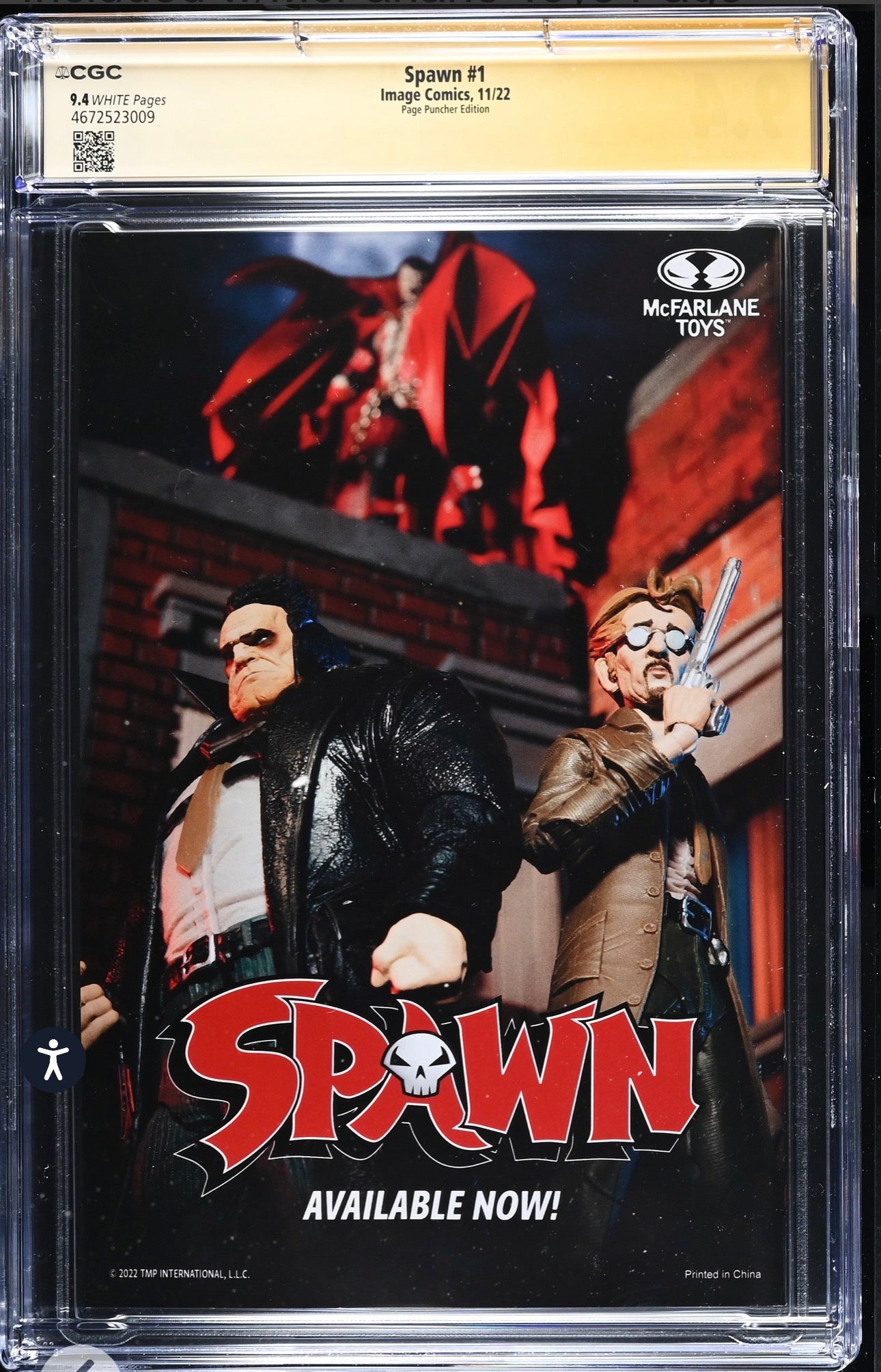 Spawn #1 (Variant) CGC SS 9.4 Signed By Todd McFarlane Page Puncher McFarlane Toys Edition 2022