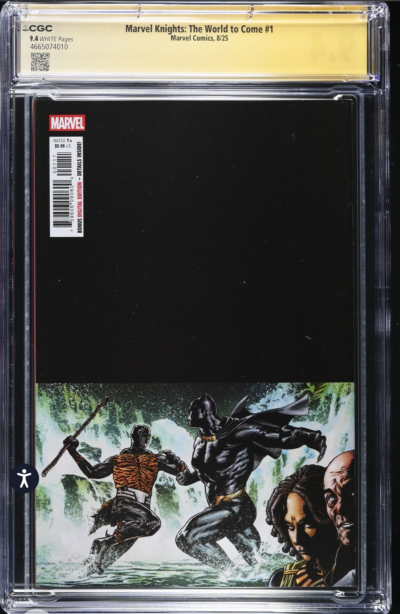 Marvel Knights: The World to Come #1 CGC SS 9.4 (Marvel, 2025) signed by Christopher Priest & Joe Quesada