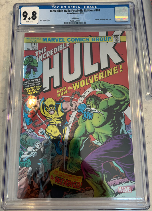 Incredible Hulk #181 CGC 9.8 (Facsimile Foil Edition)