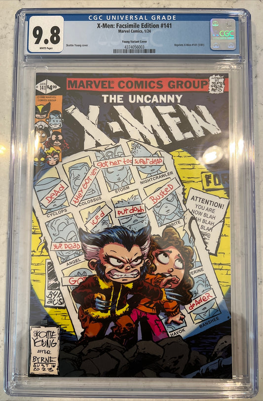 Uncanny X-Men: Facsimile Edition #141 CGC 9.8 (Skottie Young Variant) Limited to 3,000