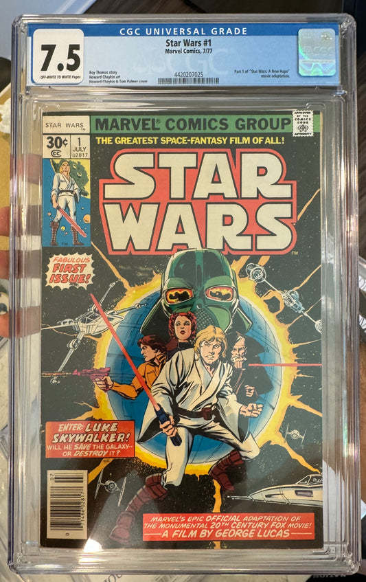 Star Wars #1 CGC 7.5 (Marvel, 1977 Series) 1st Print