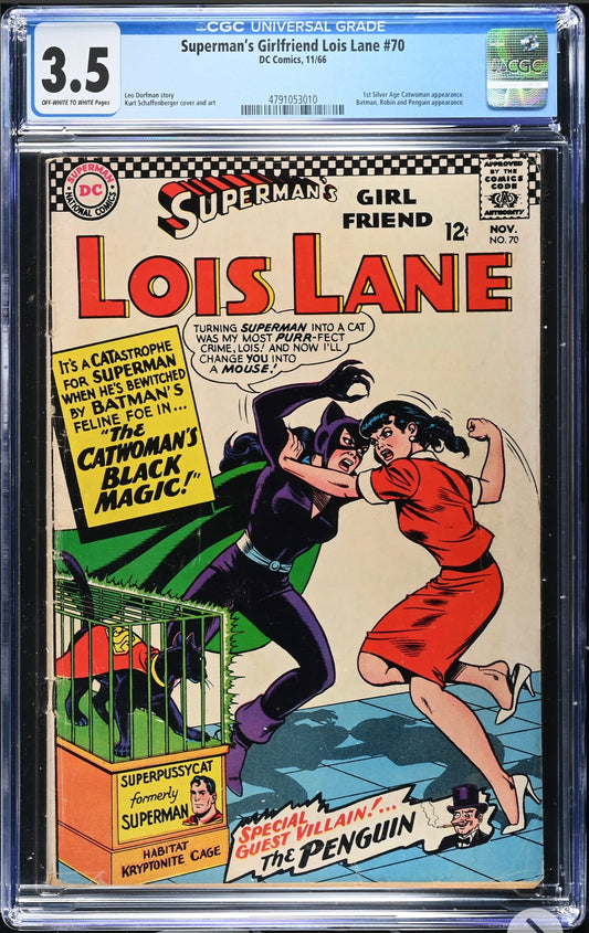 Superman's Girlfriend Lois Lane 70 CGC 3.5 (DC, 1966) 1st Silver Age Catwoman