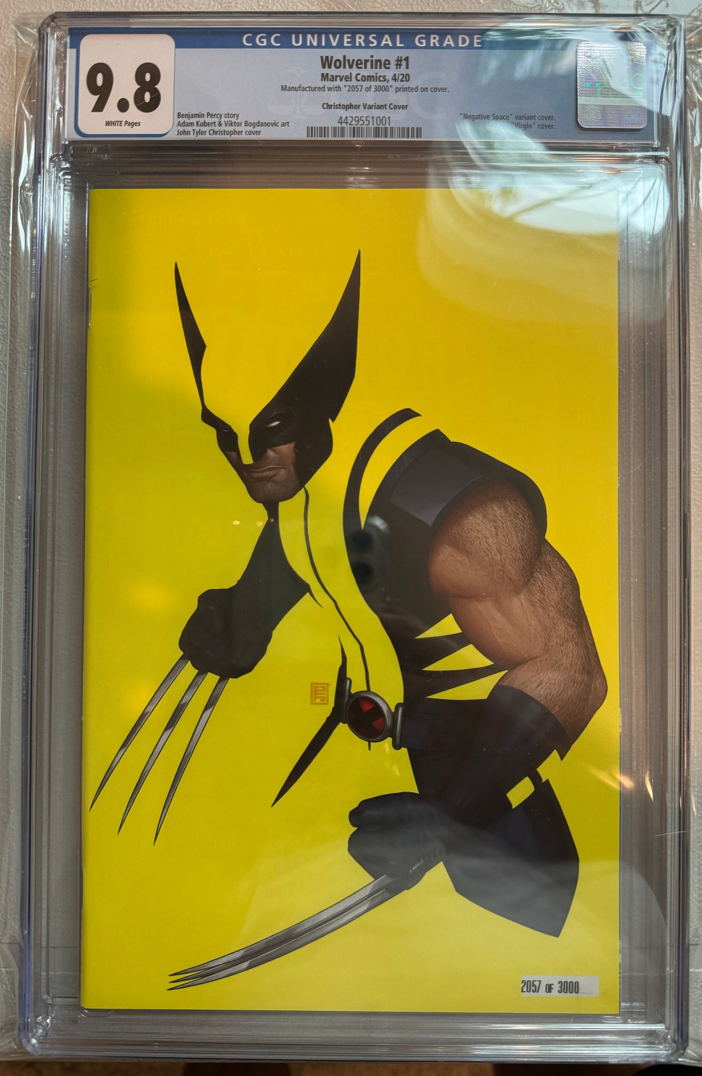 Wolverine #1 CGC 9.8 (Marvel, 2020) Christopher Variant 2057/3000