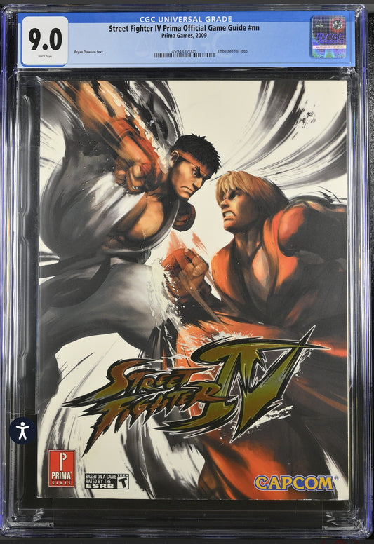 Street Fighter IV CGC 9.0 (4 Prima Official Strategy Game Guide Book Paperback)