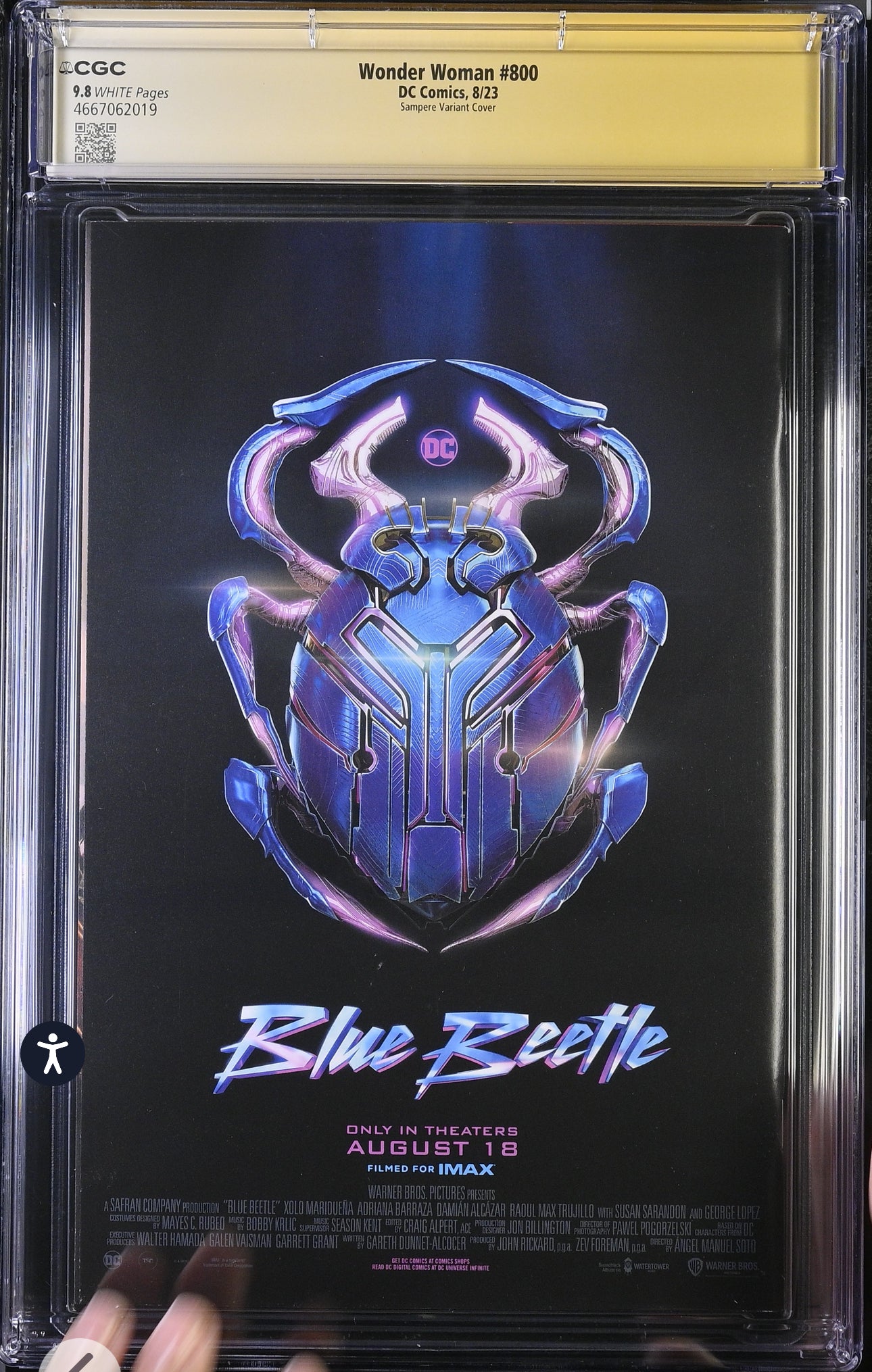 WONDER WOMAN #800 CGC SS 9.8 Signed By Tom King, Todd Nauck, Tomeu Morey (DC, Sampere Variant)