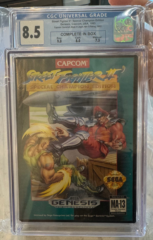 Street Fighter II Special Champion Edition CGC 8.5 C.I.B. (1993) Sega Genesis
