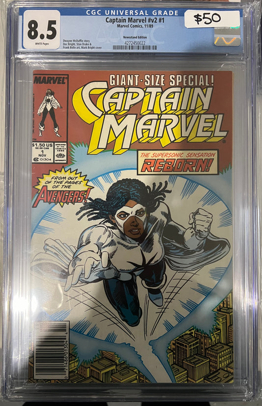 Captain Marvel #V2 #1 CGC 8.5 (Marvel, 1985)