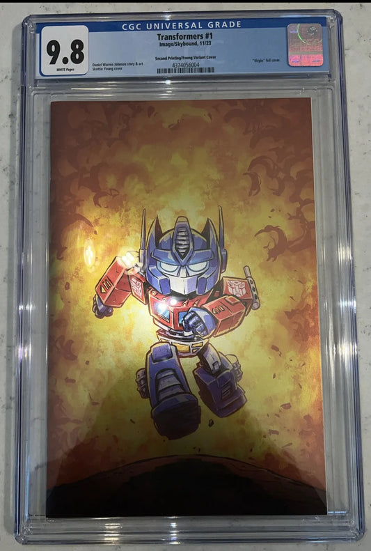Transformers #1 CGC 9.8 (2nd Print Foil) by Skottie Young w/ Certificate of Authenticity