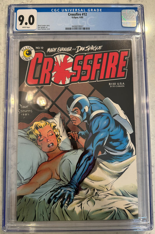 Crossfire #12 CGC 9.0 (Eclipse, 1985) Dave Stevens Cover