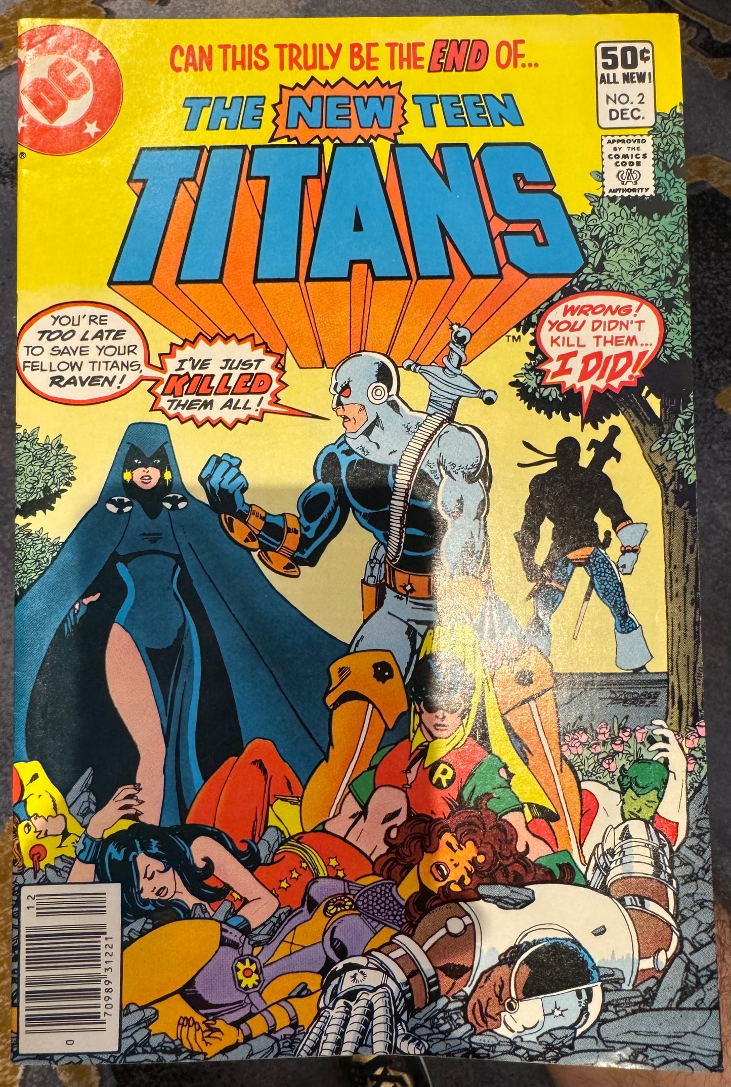 New Teen Titans #2 (DC, 1980) 1st App of Deathstroke (Newsstand Edition)