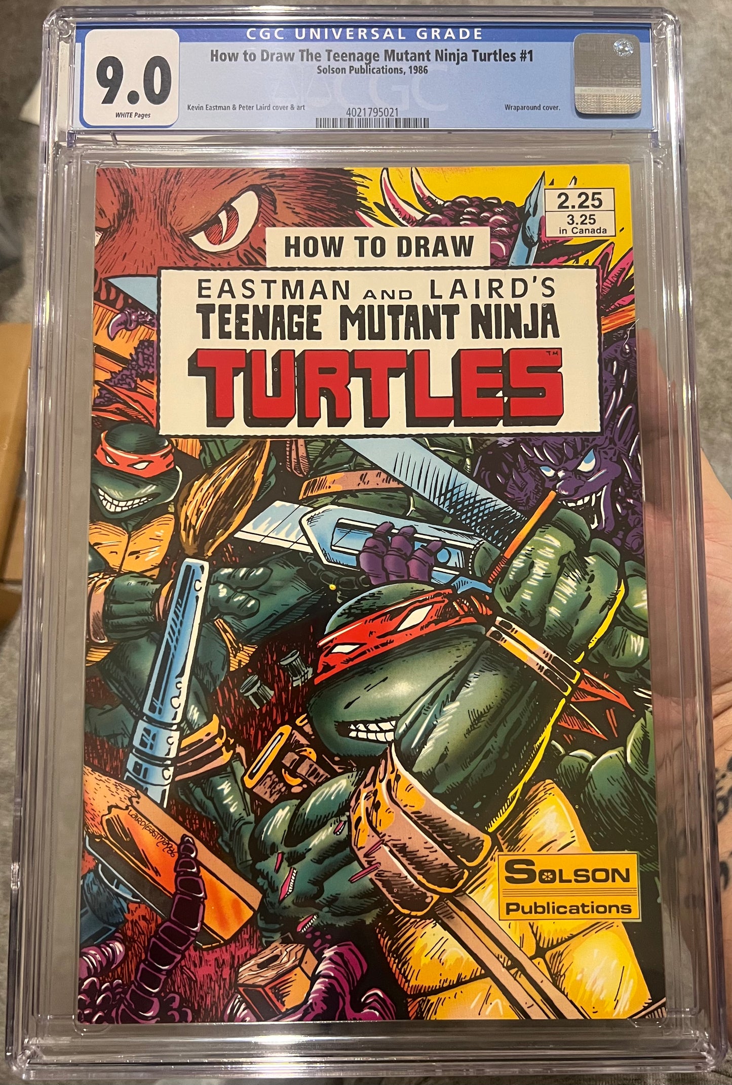 How to Draw The Teenage Mutant Ninja Turtles #1 CGC 9.0 (Solson Publications, 1986)