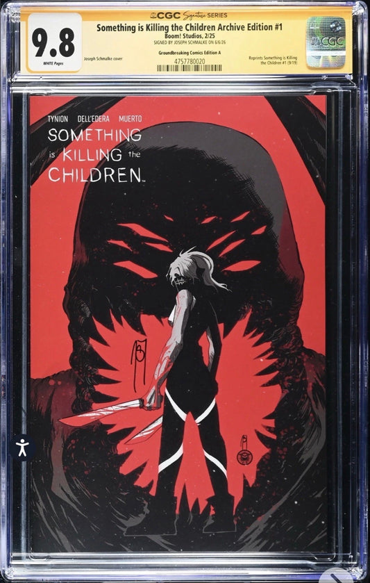 Something is Killing the Children Archive Edition #1 CGC SS 9.8 Signed By Joseph Schmalke (BOOM! Studios, 2025)