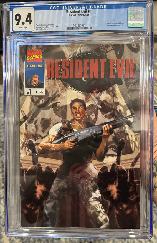 Resident Evil #1 CGC 9.4 (Marvel, 1996) Rare Book