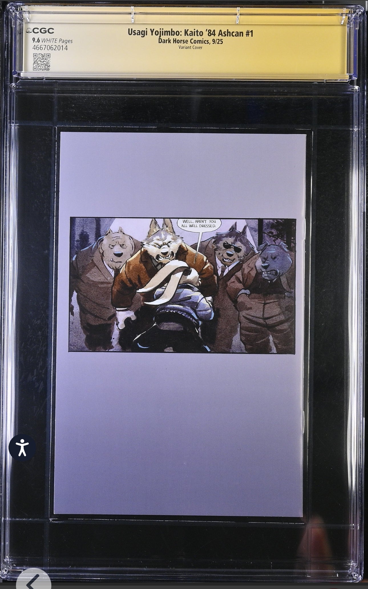 Usagi Yojimbo: Kaito '84 Ashcan #1 CGC SS 9.6 Signed & Sketch By Stan Sakai (Dark Horse, 2025 Variant)