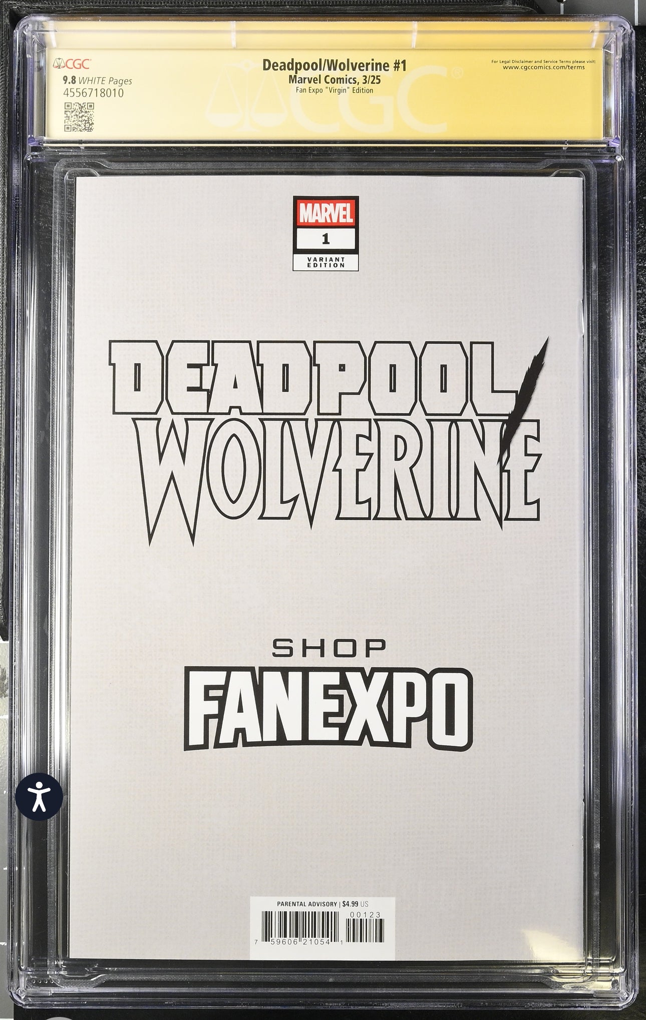 Deadpool Wolverine #1 CGC SS 9.8 Lee Bermejo Limited Edition Virgin Variant