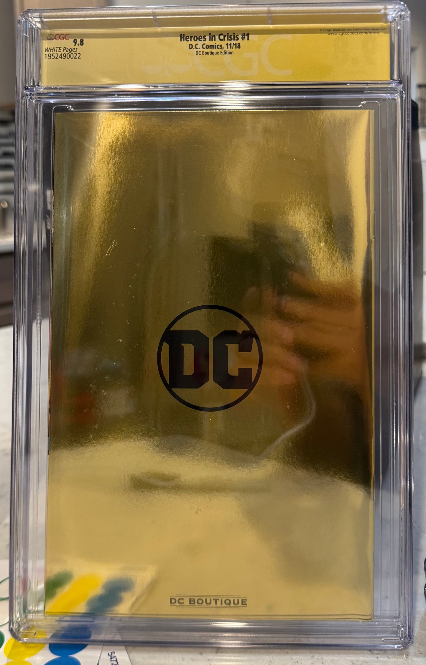 Heroes in Crisis #1 CGC SS 9.8 DC Boutique Edition Signed By Tom King (2018)