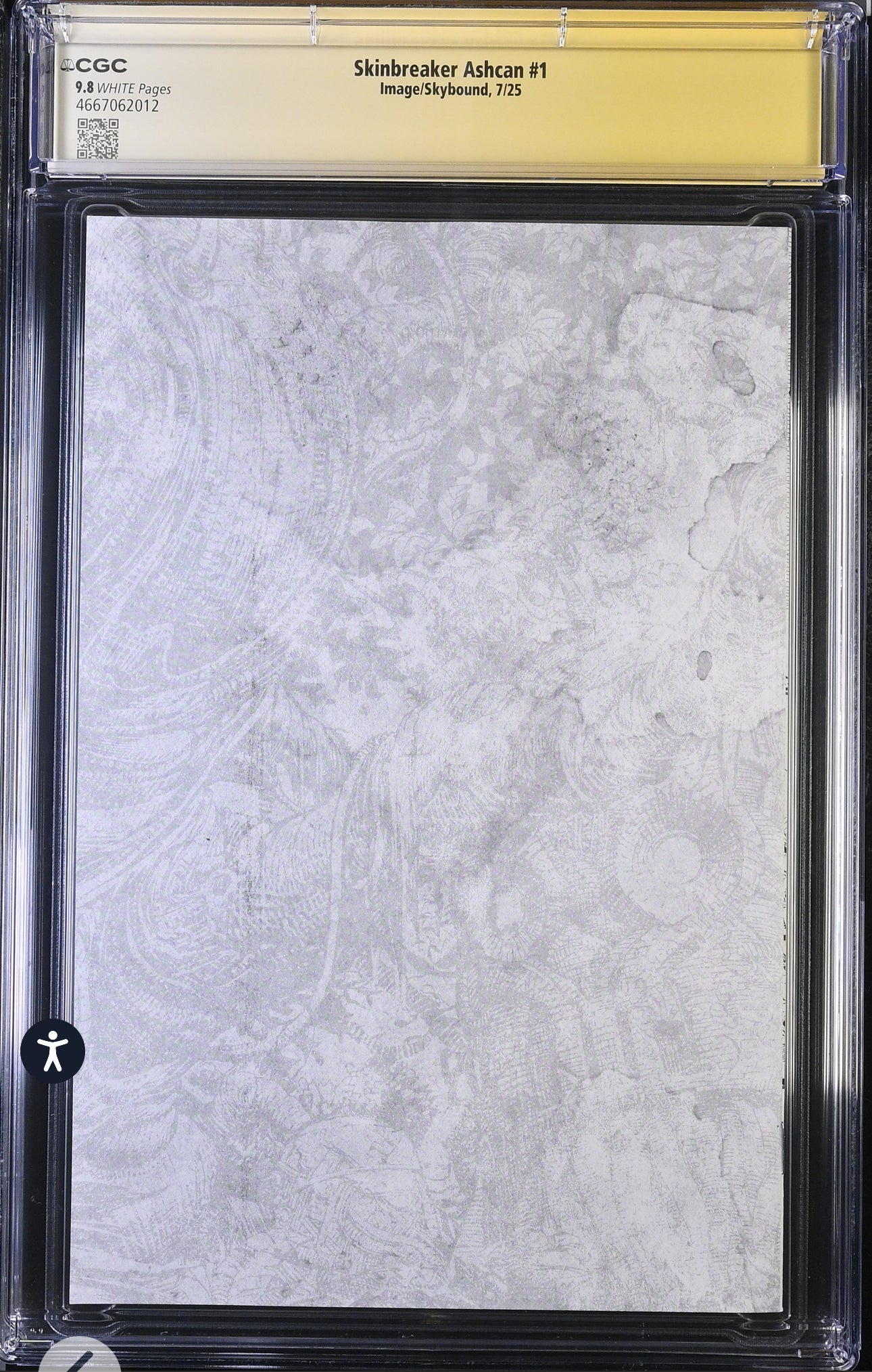 Skinbreaker #1 Ashcan CGC SS 9.8 SIGNED By David Finch (Image/Skybound, 2025)