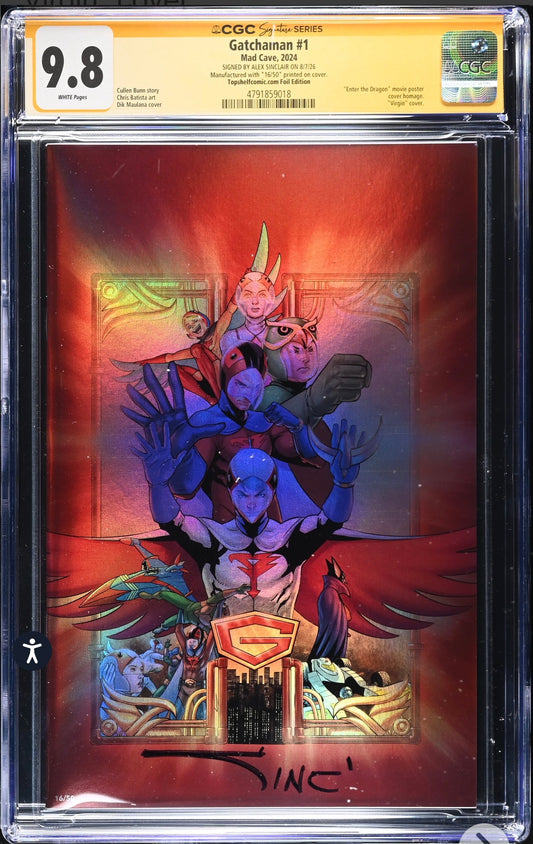 Gatchaman #1 CGC SS 9.8 Signed By Alex Sinclair (Mad Cave, 2024) Rare 50 Printed