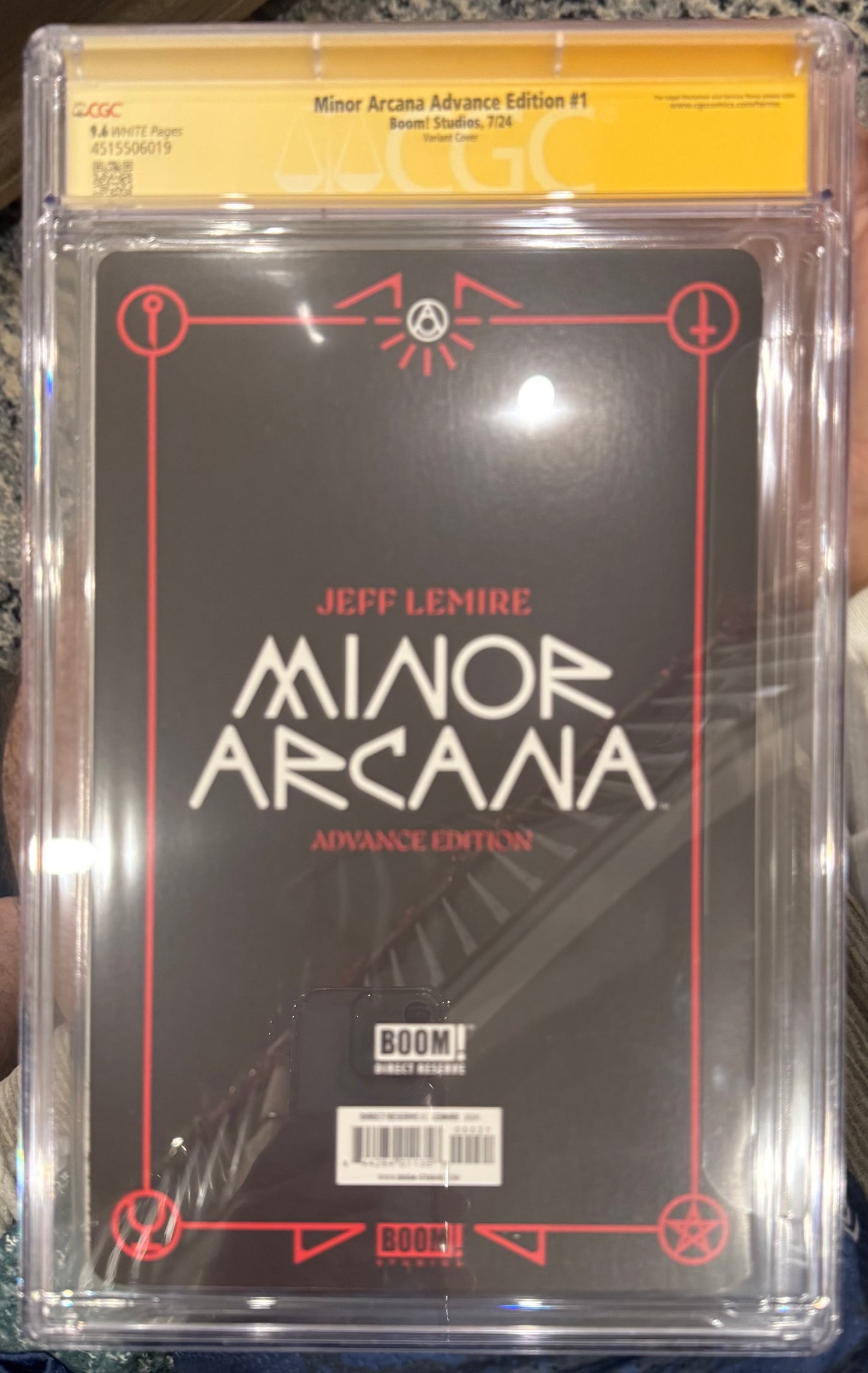 Minor Arcana #1 CGC SS 9.6 (BOOM! Studios, 2024) Signed by Jeff Lemire (W/Card)