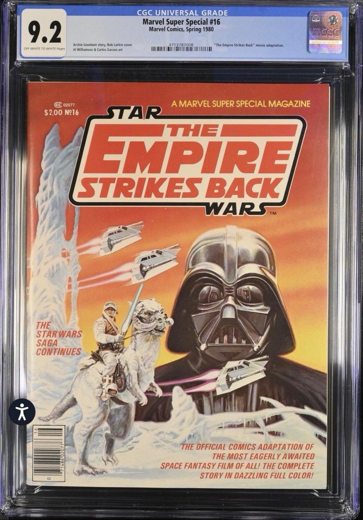 Marvel Super Special #16 CGC 9.2 1st Boba Fett Empire Strikes Back Marvel Yoda (1980)