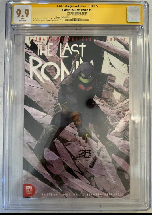 Teenage Mutant Ninja Turtles: The Last Ronin 1 CGC SS 9.9 Signed By Khoi Pham (Comics Vault Trade Dress)