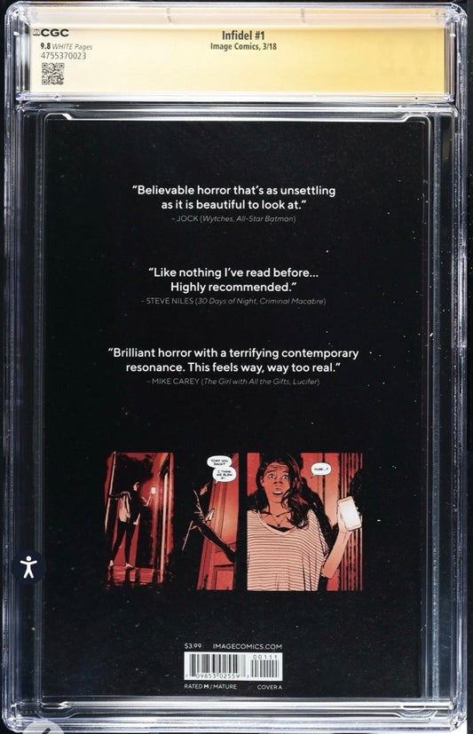 Infidel #1 CGC SS 9.8 Signed By Pornsak Pitchetshote (Image, 2018)