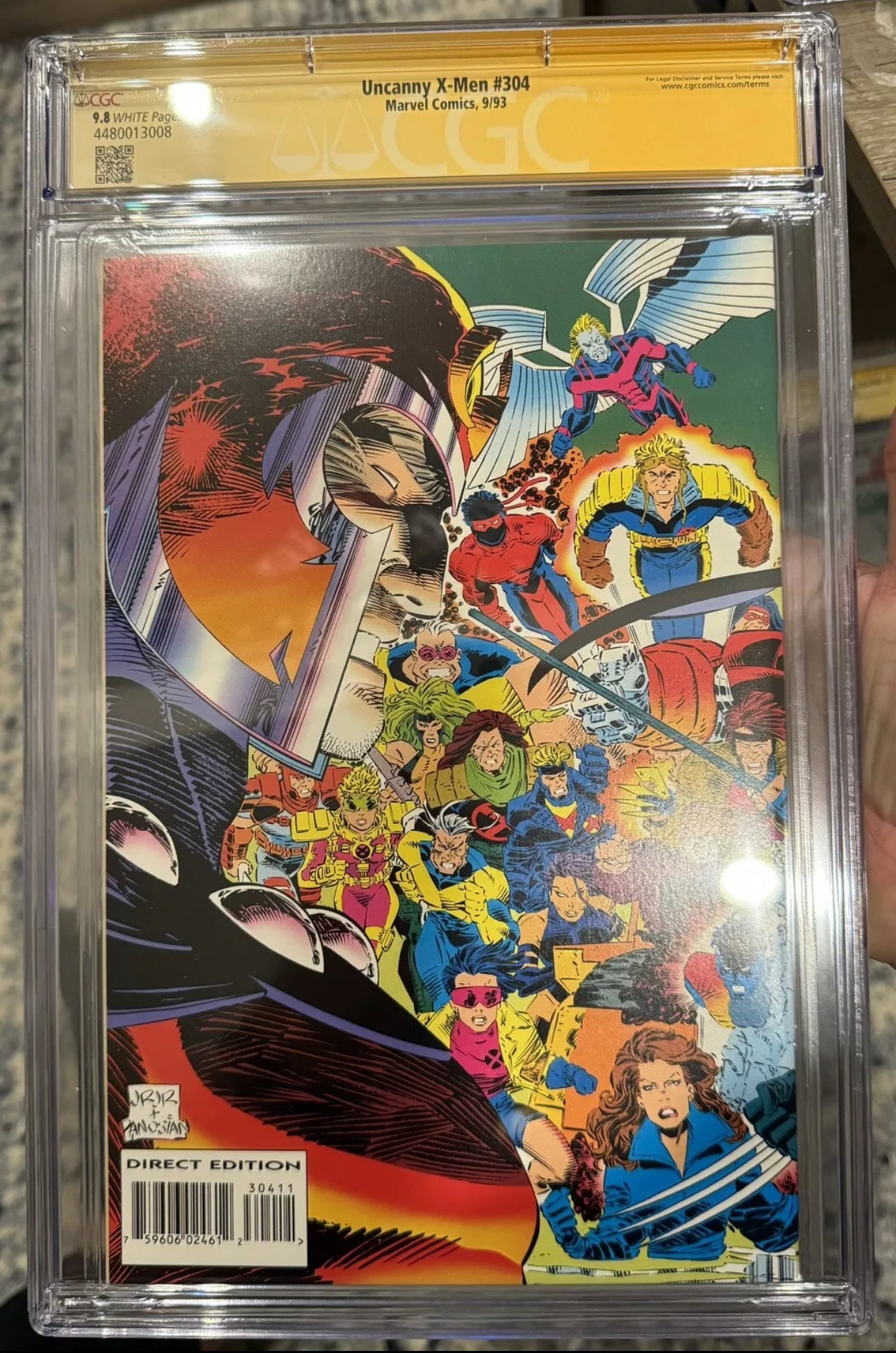 Uncanny X-Men #304 (Marvel, 1993) CGC SS 9.8 Signed & Remarque by Keith Williams